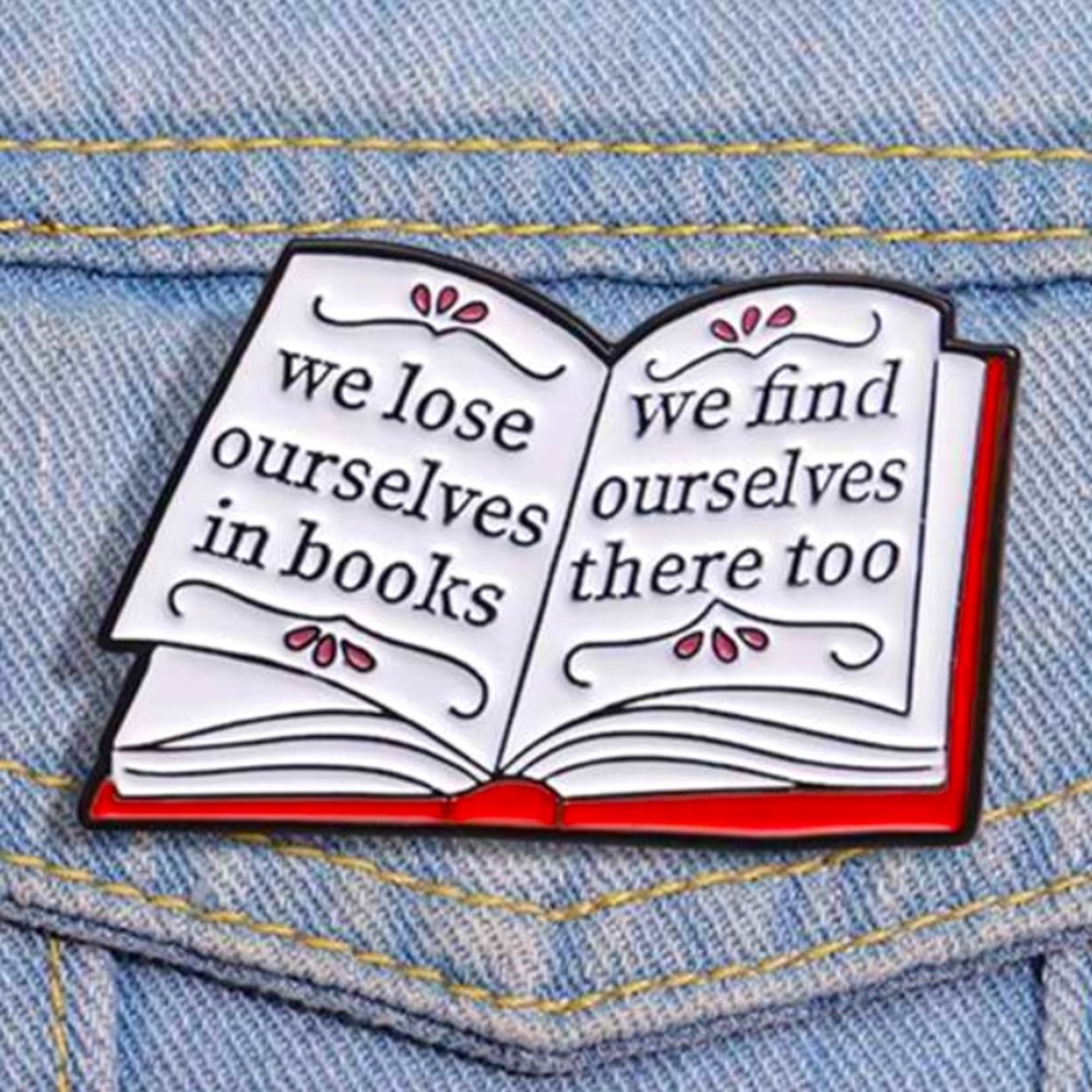 Cute Book Pin